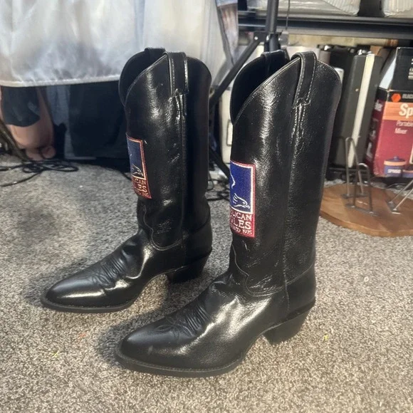 RARE Justin Commemorative Cowboy Western Boots Republican Eagles 9 B